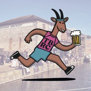 Runners outside Topsham Brewery at the Top Brew Run Club